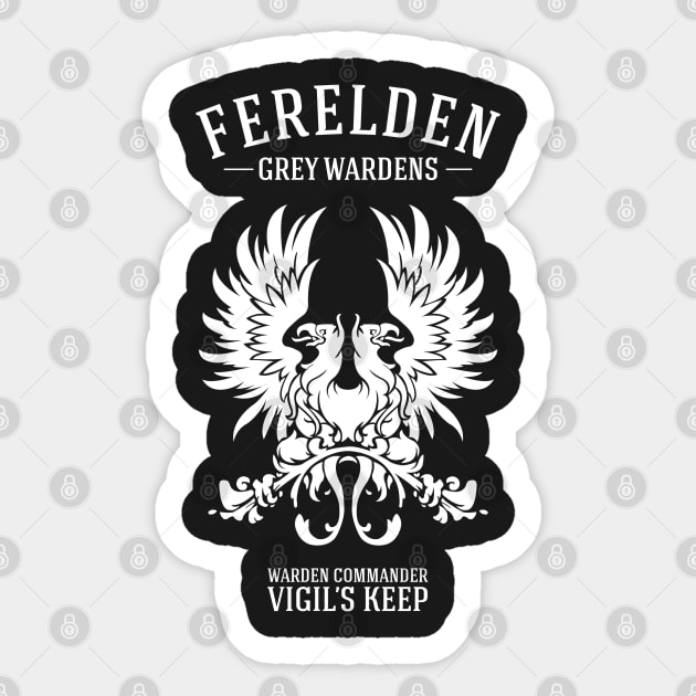 Grey Wardens (light) Sticker by firlachiel